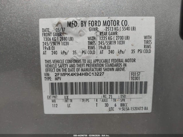 2017 FORD EDGE 2FMPK4K94HBC13227 Photo 8