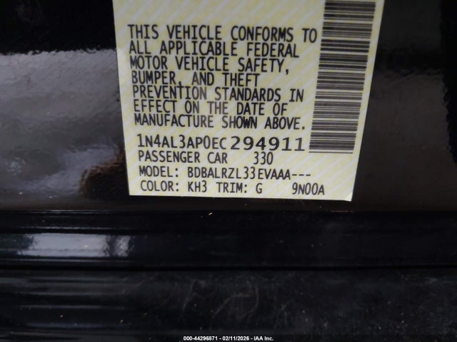 2014 NISSAN ALTIMA 1N4AL3AP0EC294911 Photo 8