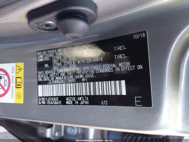 JTJYARBZ6K2138890 Lexus NX 300