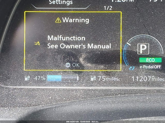 1N4AZ1BV9PC560526 Nissan Leaf S 40 Kwh