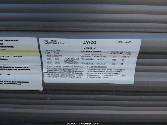 Jayco Jayfl184bh 2020 1UJBJSBN0L1790098 Image 7