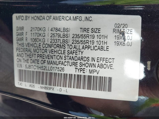 2020 ACURA RDX 5J8TC1H52LL017526 Photo 8