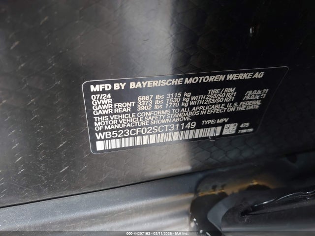 2025 BMW IX WB523CF02SCT31149 Photo 8