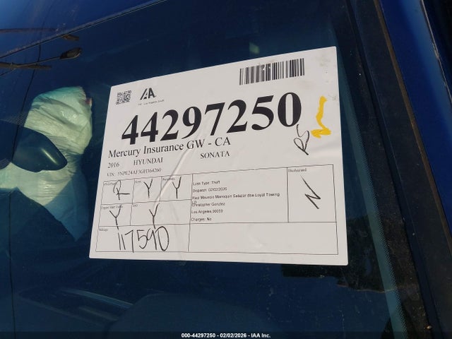 5NPE24AF3GH364260 Hyundai SONATA SE