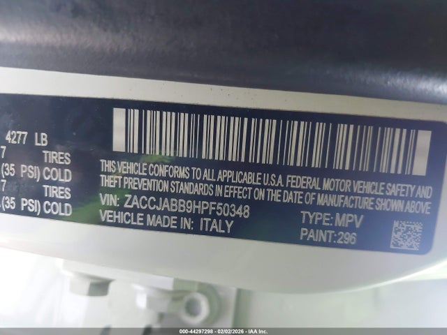 Aukcja sprzedaży 2017 Jeep Renegade Latitude Fwd, vin: ZACCJABB9HPF50348, numer aukcji: 44297298