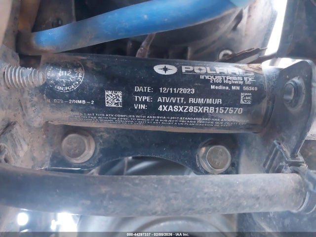 4XASXZ85XRB157570 Polaris Sportsman 850 Ultimate Trail Le