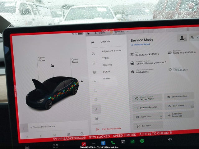 Продажа на аукционе авто 2019 Tesla Model 3 Long Range/mid Range/standard Range/standard Range Plus, vin: 5YJ3E1EA3KF395396, номер лота: 44297381
