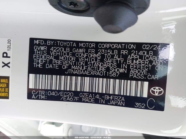 2024 TOYOTA GR COROLLA JTNABAAEXRA011587 Photo 8