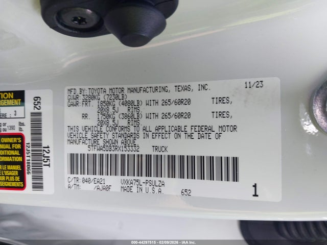 5TFWA5DB3RX153332 Toyota Tundra Limited