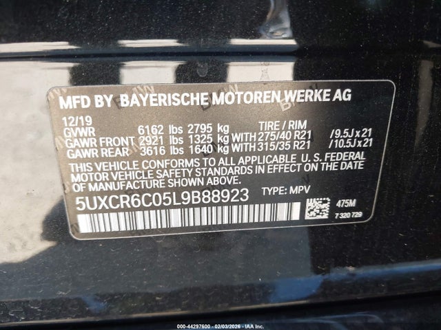 5UXCR6C05L9B88923 BMW X5 Xdrive40i