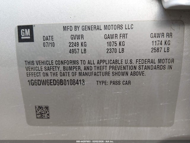 2011 CADILLAC STS 1G6DW6ED9B0108413 Photo 8