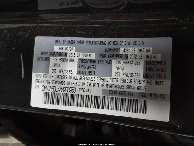 3MVDMBDL4MM200953 Mazda Cx-30 Premium