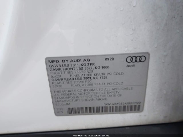 2021 AUDI E-TRON WA1AAAGE2MB007500 Photo 8
