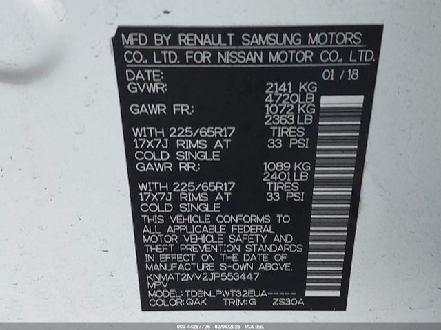 Nissan ROGUE S 2018 KNMAT2MV2JP553447 Image 9