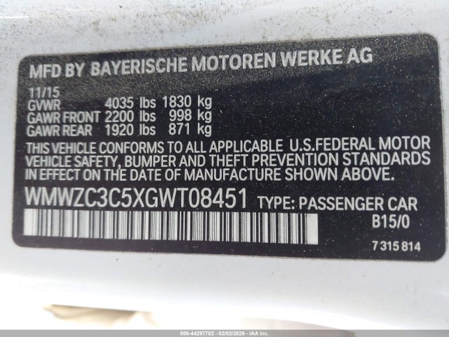 2016 MINI COUNTRYMAN WMWZC3C5XGWT08451 Photo 8