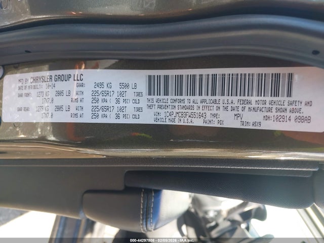 1C4PJMCB3FW551643 Jeep Cherokee Latitude