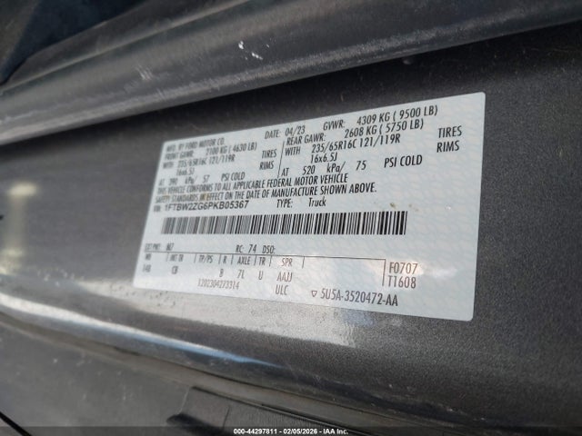 1FTBW2ZG6PKB05367 Ford Transit-350 Crew Van