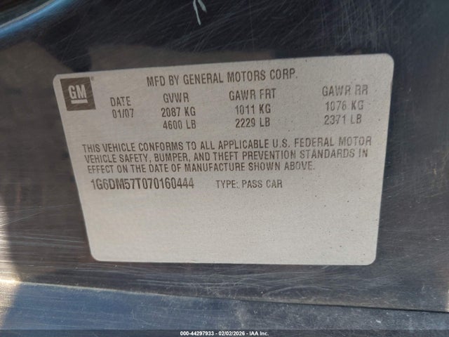 2007 CADILLAC CTS 1G6DM57T070160444 Photo 8