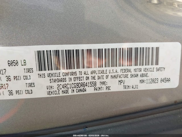 Aukcja sprzedaży 2013 Chrysler Town & Country Touring-l, vin: 2C4RC1CG9DR641558, numer aukcji: 44298186