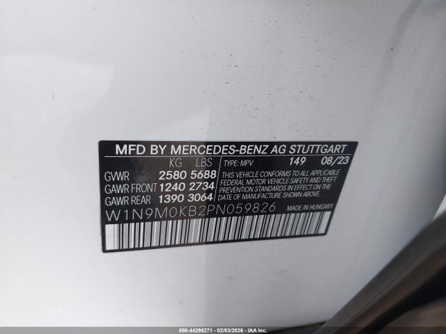 2023 MERCEDES-BENZ EQB 300 SUV W1N9M0KB2PN059826 Photo 8