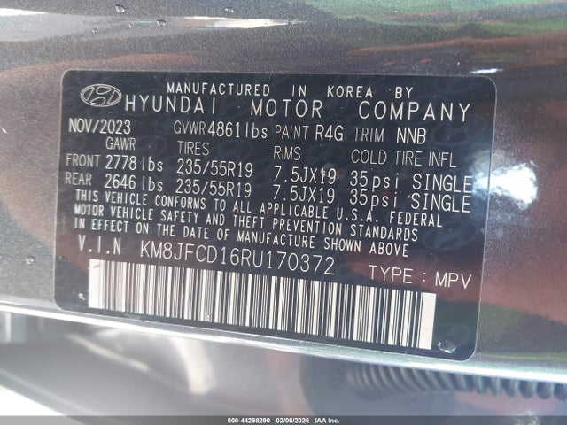 2024 HYUNDAI TUCSON HYBRID KM8JFCD16RU170372 Photo 8