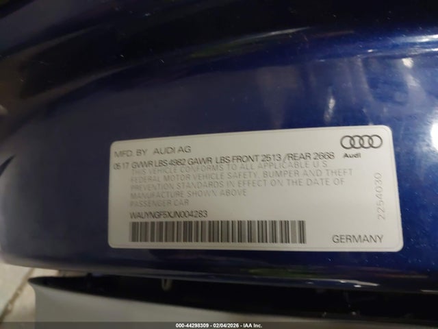 Aukcja sprzedaży 2018 Audi A5 2.0t Premium, vin: WAUYNGF5XJN004283, numer aukcji: 44298309