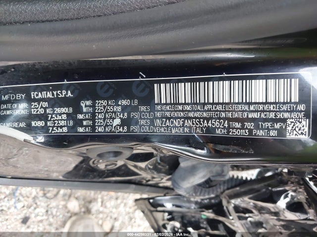 Продаж на аукціоні авто 2025 Dodge Hornet Gt Awd, vin: ZACNDFAN3S3A45624, номер лоту: 44298331