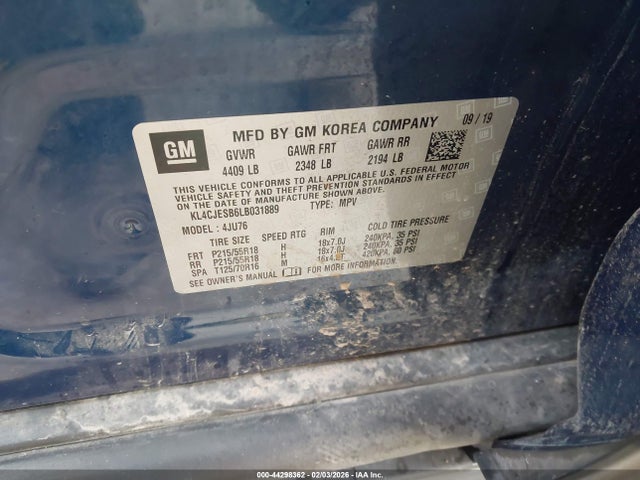 2020 BUICK ENCORE KL4CJESB6LB031889 Photo 8