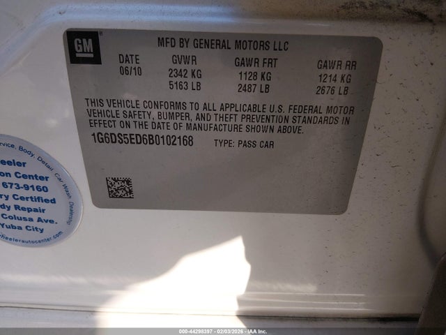 2011 CADILLAC CTS 1G6DS5ED6B0102168 Photo 8