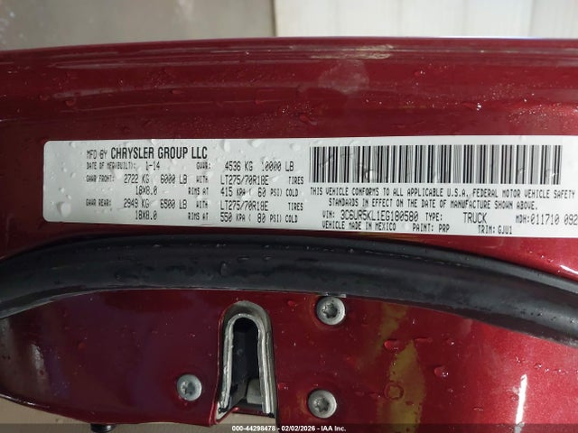 3C6UR5KL1EG180580 RAM 2500 Laramie