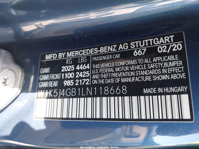 2020 MERCEDES-BENZ CLA 250 W1K5J4GB1LN118668 Photo 8