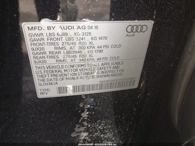 2015 AUDI Q7 WA1DGAFE2FD024687 Photo 8