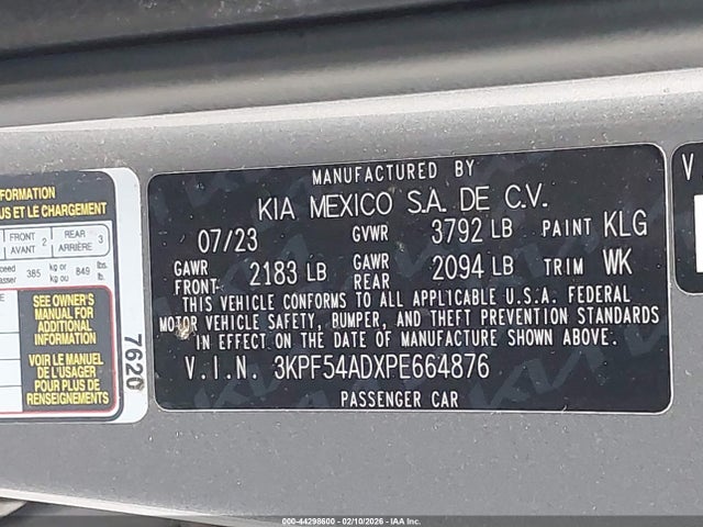 KIA Forte Gt-line 2023 3KPF54ADXPE664876 Image 9
