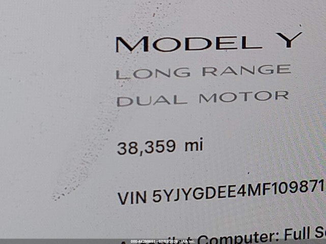 2021 TESLA MODEL Y 5YJYGDEE4MF109871 Photo 6