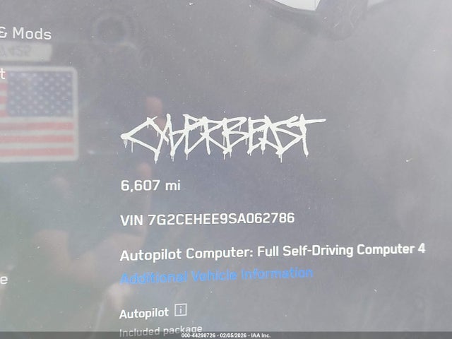 2025 TESLA CYBERTRUCK 7G2CEHEE9SA062786 Photo 6