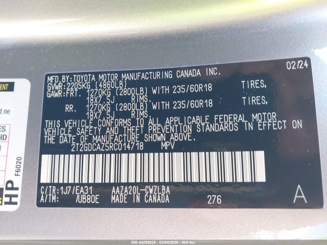 2024 LEXUS NX 250 2T2GDCAZ5RC014718 Photo 8