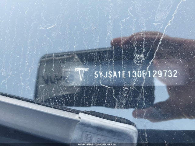 44299862 :رقم المزاد ، 5YJSA1E13GF129732 vin ، 2016 Tesla Model S 60/70/75/85 مزاد بيع