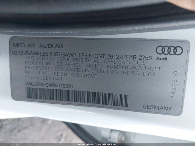 2016 AUDI A6 WAUGFAFC4GN015597 Photo 8