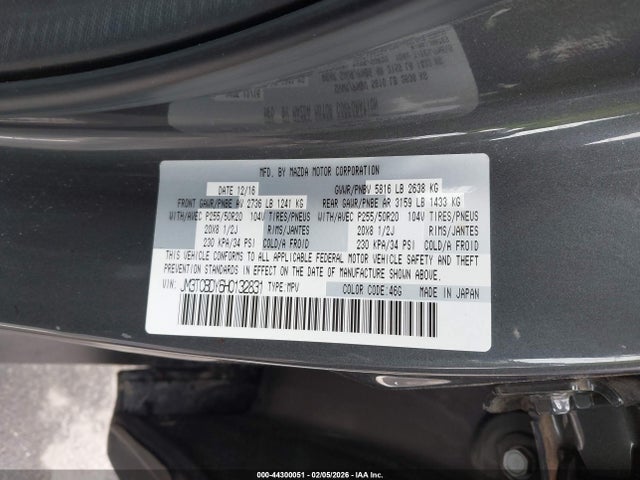 2017 MAZDA CX-9 JM3TCBDY6H0132831 Photo 8