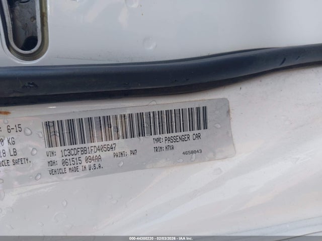 1C3CDFBB1FD405647 Dodge DART SXT