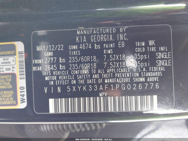 2023 KIA SPORTAGE 5XYK33AF1PG026776 Photo 8