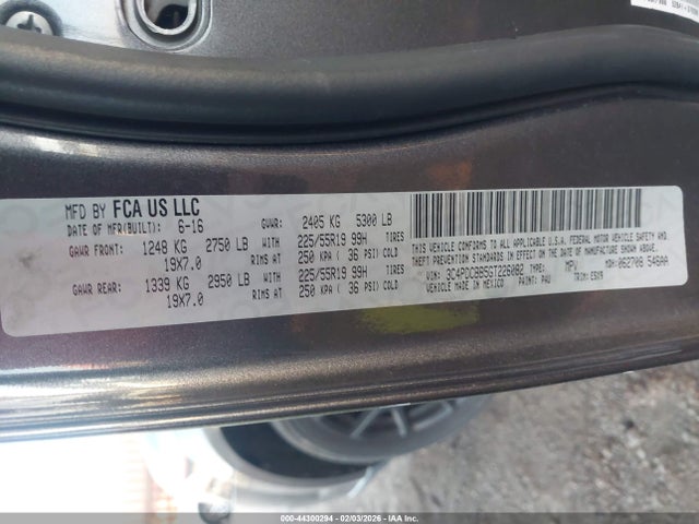 3C4PDCBB5GT226082 Dodge Journey Sxt