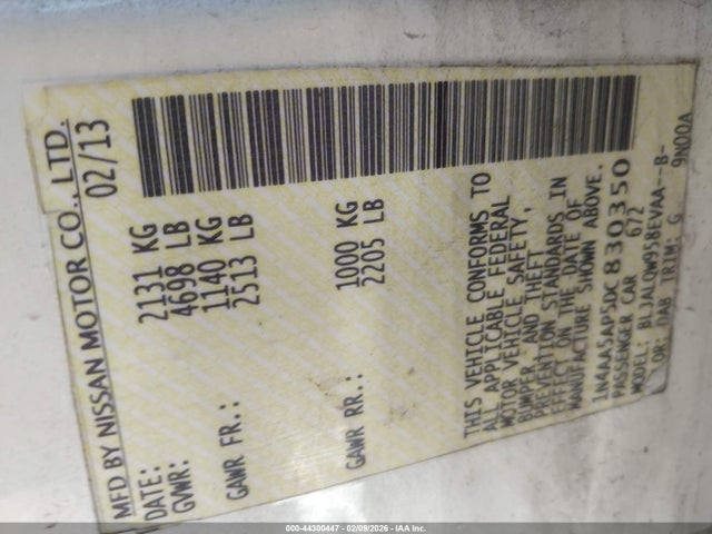 2013 NISSAN MAXIMA 1N4AA5AP5DC830350 Photo 8