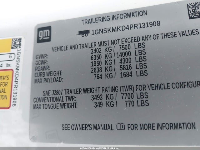 2023 CHEVROLET TAHOE 1GNSKMKD4PR131908 Photo 8