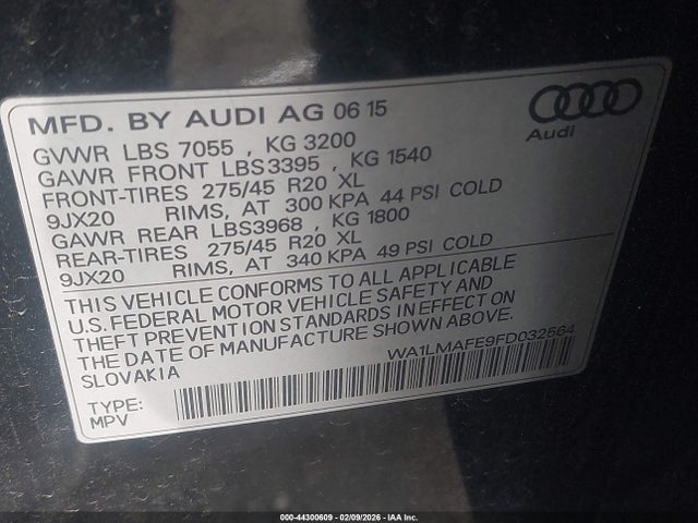 2015 AUDI Q7 WA1LMAFE9FD032564 Photo 8