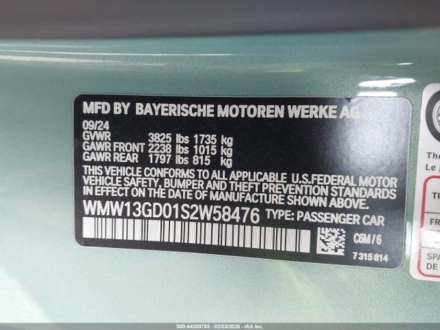 2025 MINI HARDTOP WMW13GD01S2W58476 Photo 8