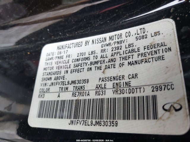 2018 INFINITI Q60 JN1FV7EL9JM630359 Photo 8