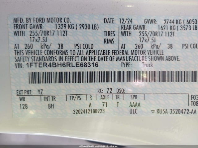 2024 FORD RANGER 1FTER4BH6RLE68316 Photo 8