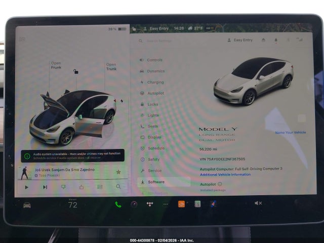 2022 TESLA MODEL Y 7SAYGDEE2NF367505 Photo 6
