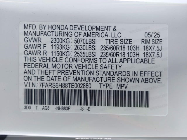 2026 HONDA CR-V HYBRID 7FARS6H88TE002880 Photo 8